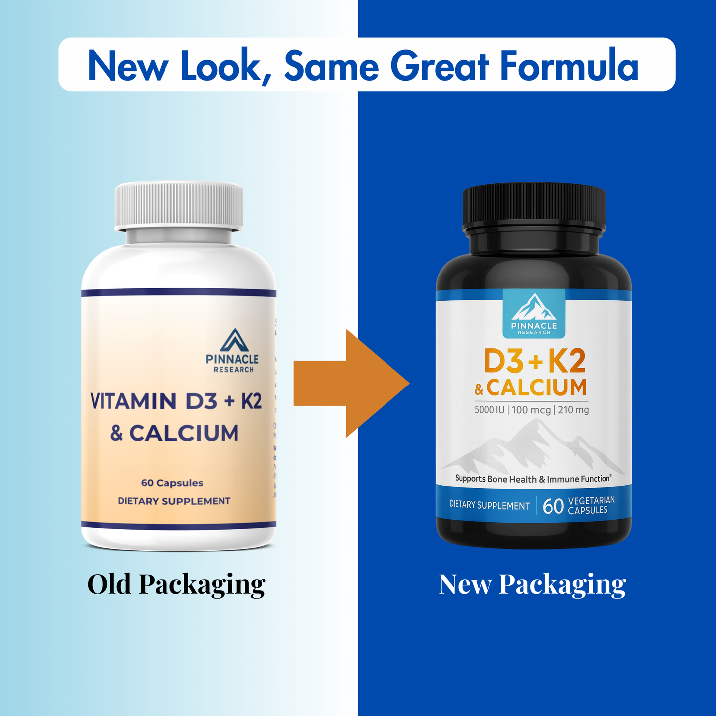 Vitamins D3 + K2 & Calcium