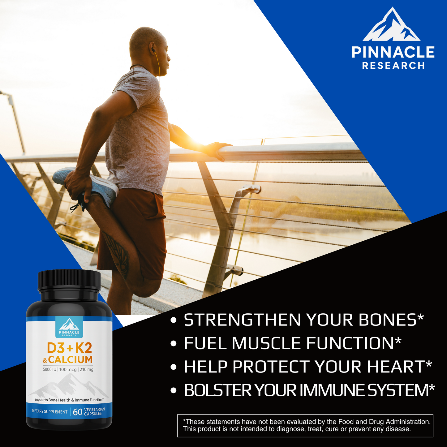 Vitamins D3 + K2 & Calcium
