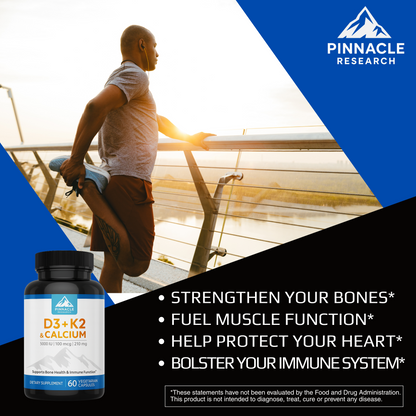 Vitamins D3 + K2 & Calcium