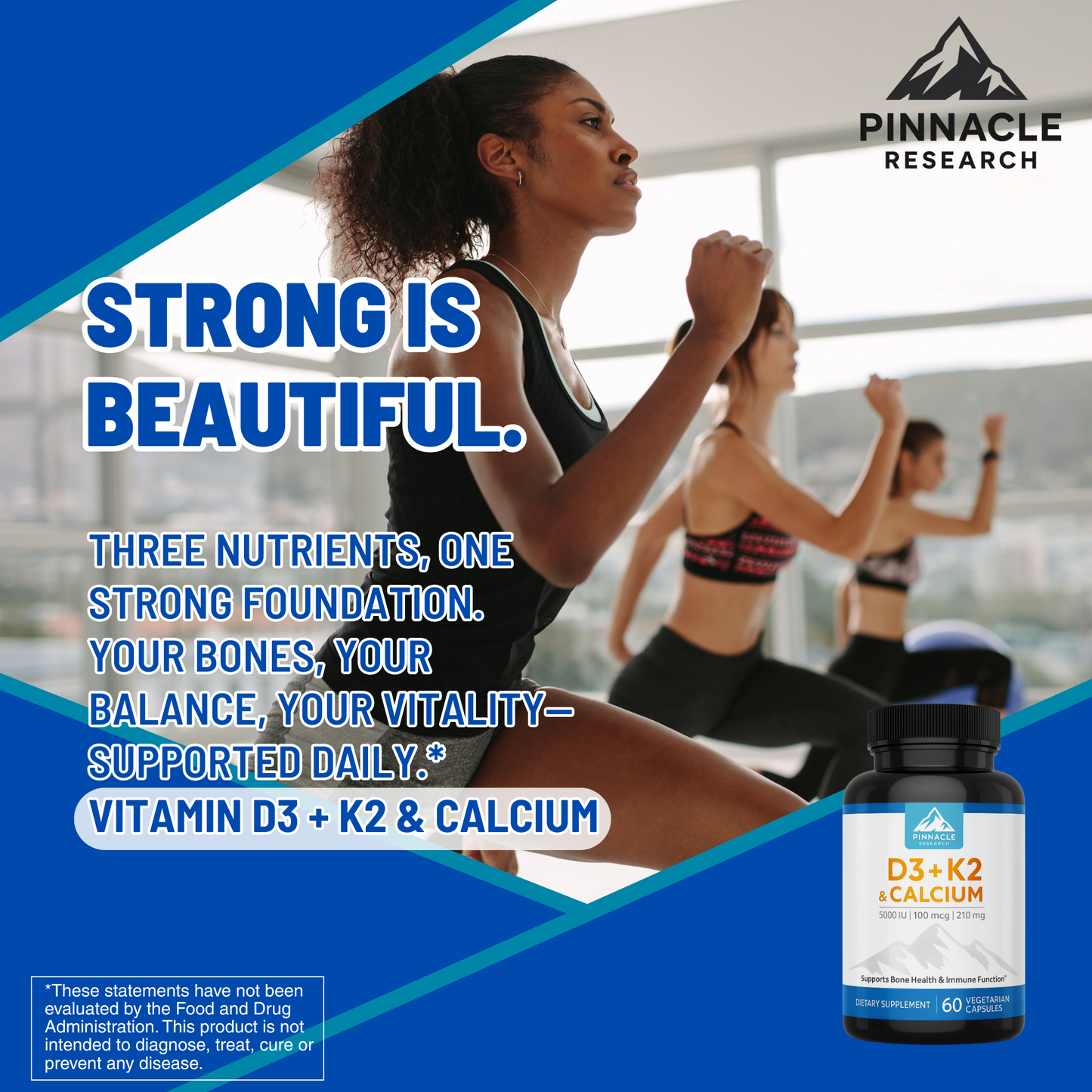 Vitamins D3 + K2 & Calcium
