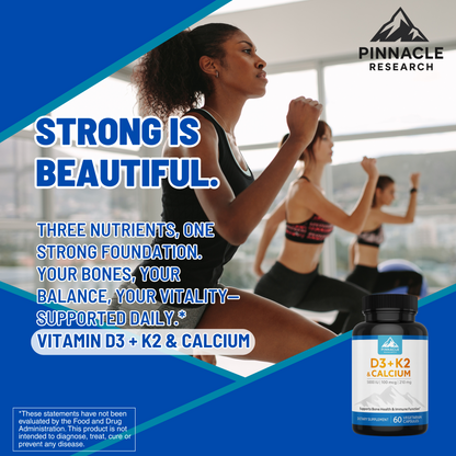 Vitamins D3 + K2 & Calcium